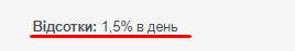 Стандартная процентная ставка на Miloan.ua