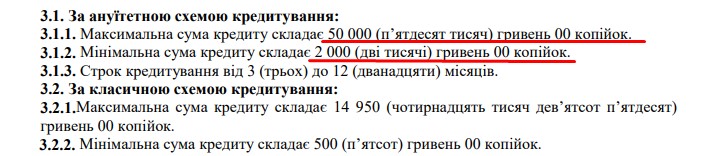 Настоящие кредитные суммы на Mistercash.ua